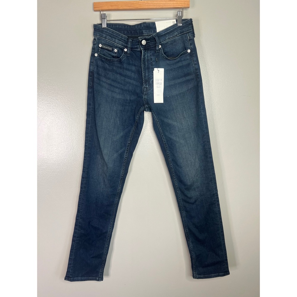 Calvin Klein Jeans Mens Slim Fit Denim Boston Blue 30x32 preppy casual